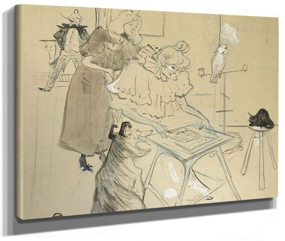 Le Motographe (Melle. Margouin) By Henri Marie Raymond De Toulouse Lautrec Monfa