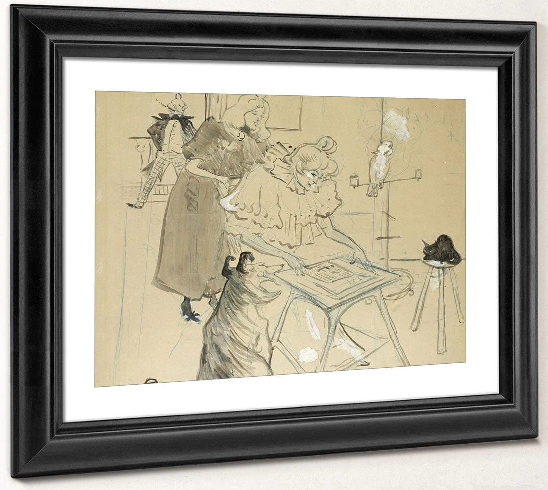 Le Motographe (Melle. Margouin) By Henri Marie Raymond De Toulouse Lautrec Monfa - Image 2