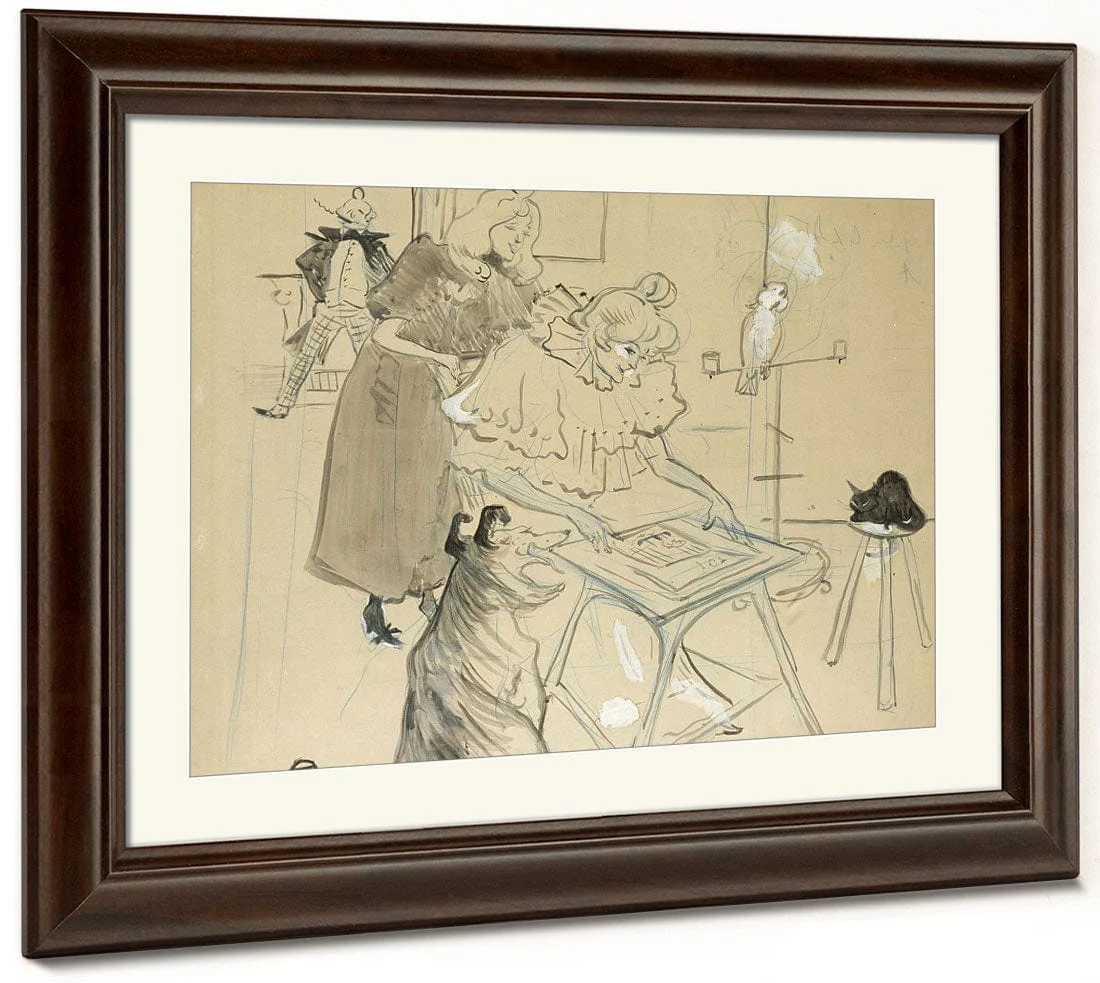 Le Motographe (Melle. Margouin) By Henri Marie Raymond De Toulouse Lautrec Monfa - Image 3