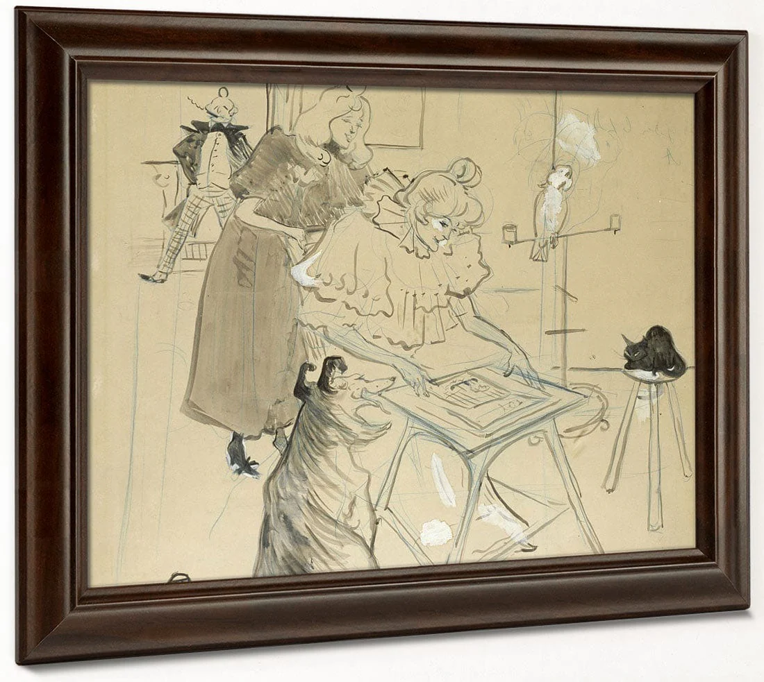 Le Motographe (Melle. Margouin) By Henri Marie Raymond De Toulouse Lautrec Monfa - Image 4