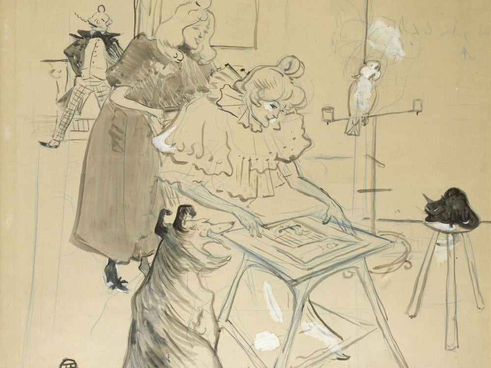 Le Motographe (Melle. Margouin) By Henri Marie Raymond De Toulouse Lautrec Monfa - Image 5