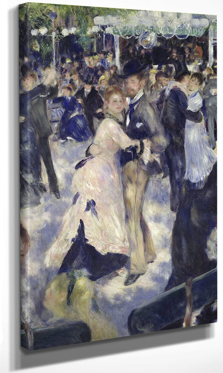 Le Moulin De La Galette, Detail Of The Dancers By Pierre Auguste Renoir