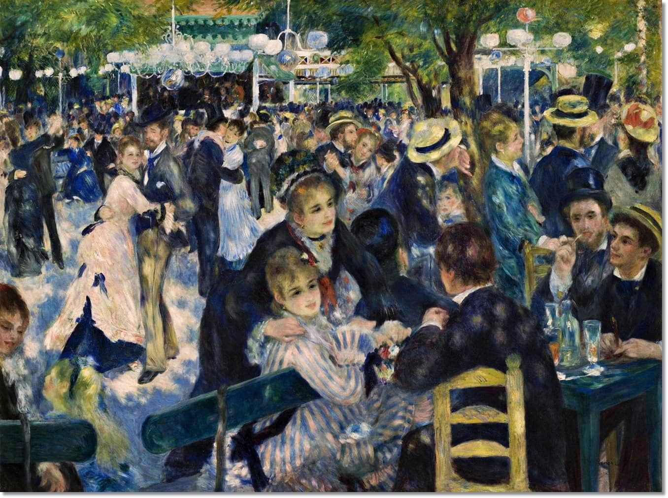 Le Moulin De La Galette Painting Auguste Renoir Canvas Art - Image 5