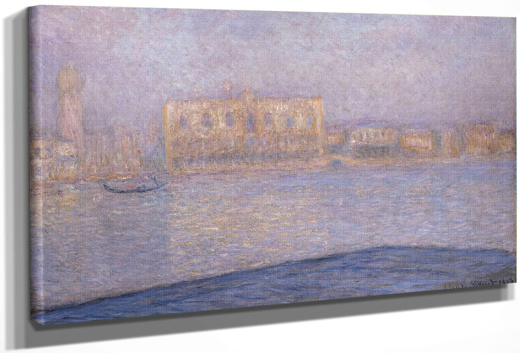 Le Palais Ducal Vu De Saint Georges Majeur By Claude Monet