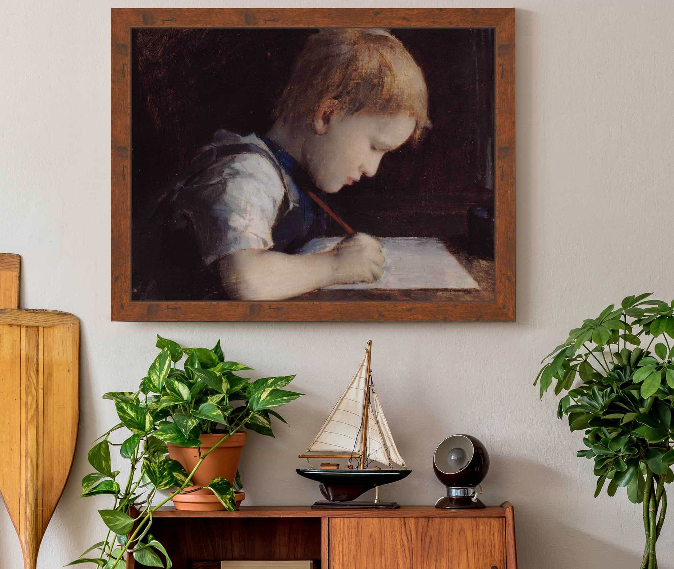 Le Petit Ecriveur by Jean Jacques Henner - Image 3