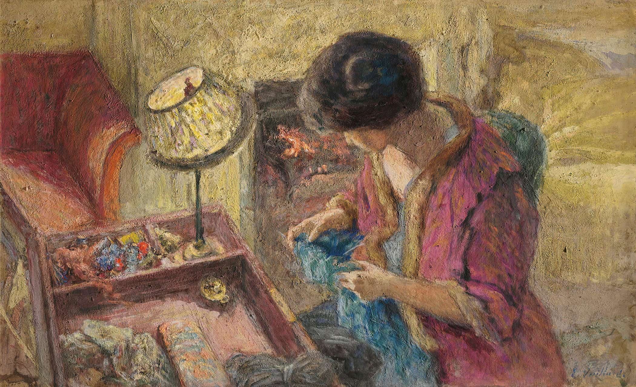 Le Petit Salon Madame Hessel A La Table A Ouvrage Etude by Edouard Vuillard - Image 2