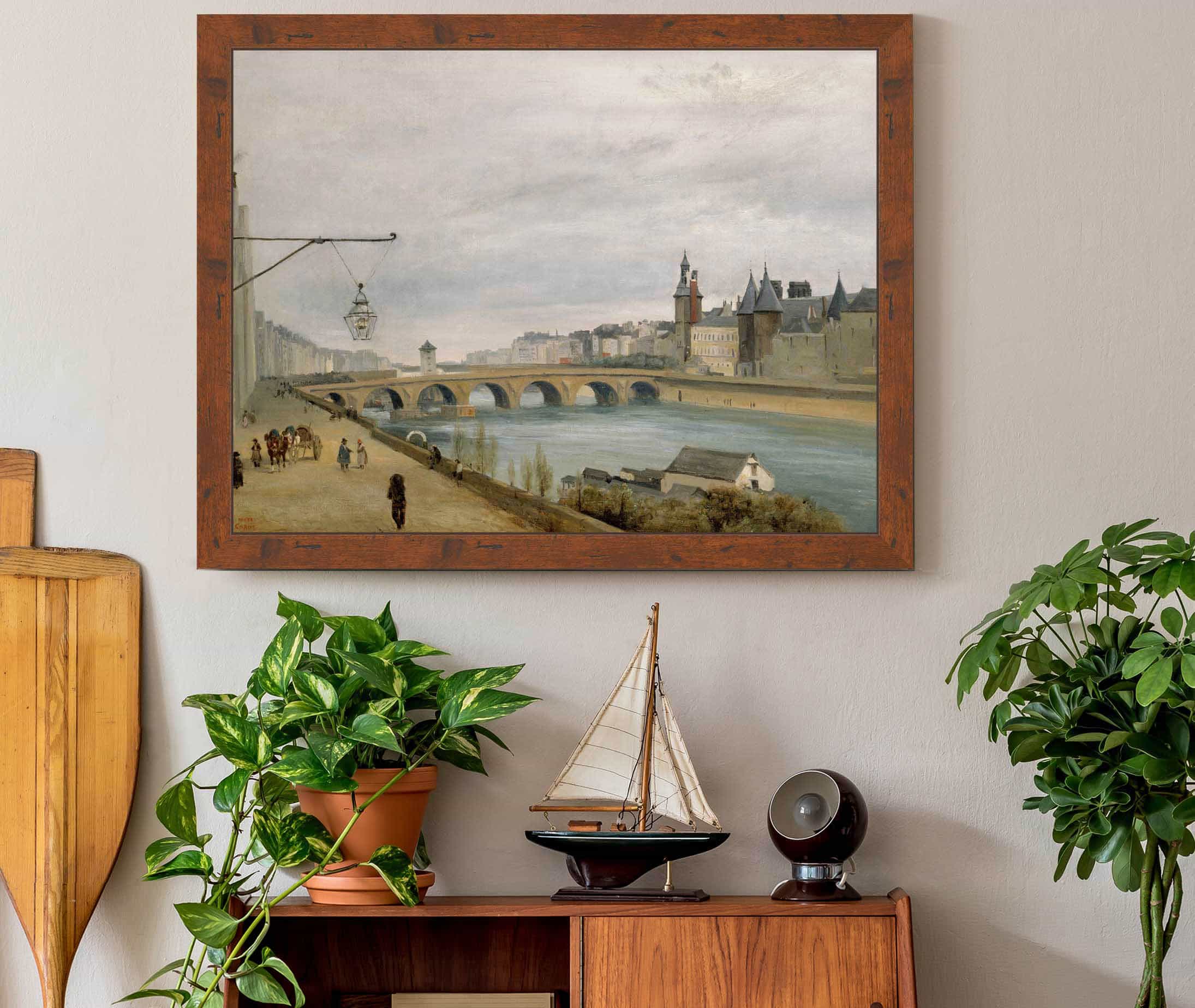 Le Pont Au Change Vu Du Quai De Gesvres by Jean Baptiste Camille Corot - Image 3