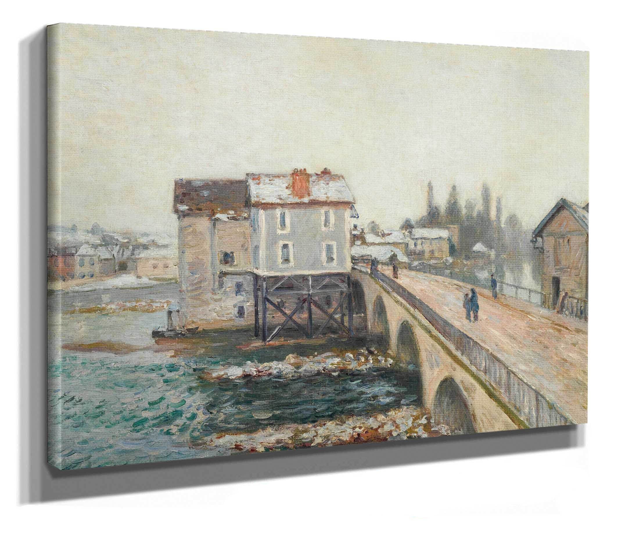 Le Pont De Moret Et Les Moulins Effet Dhiver by Alfred Sisley - Image 2