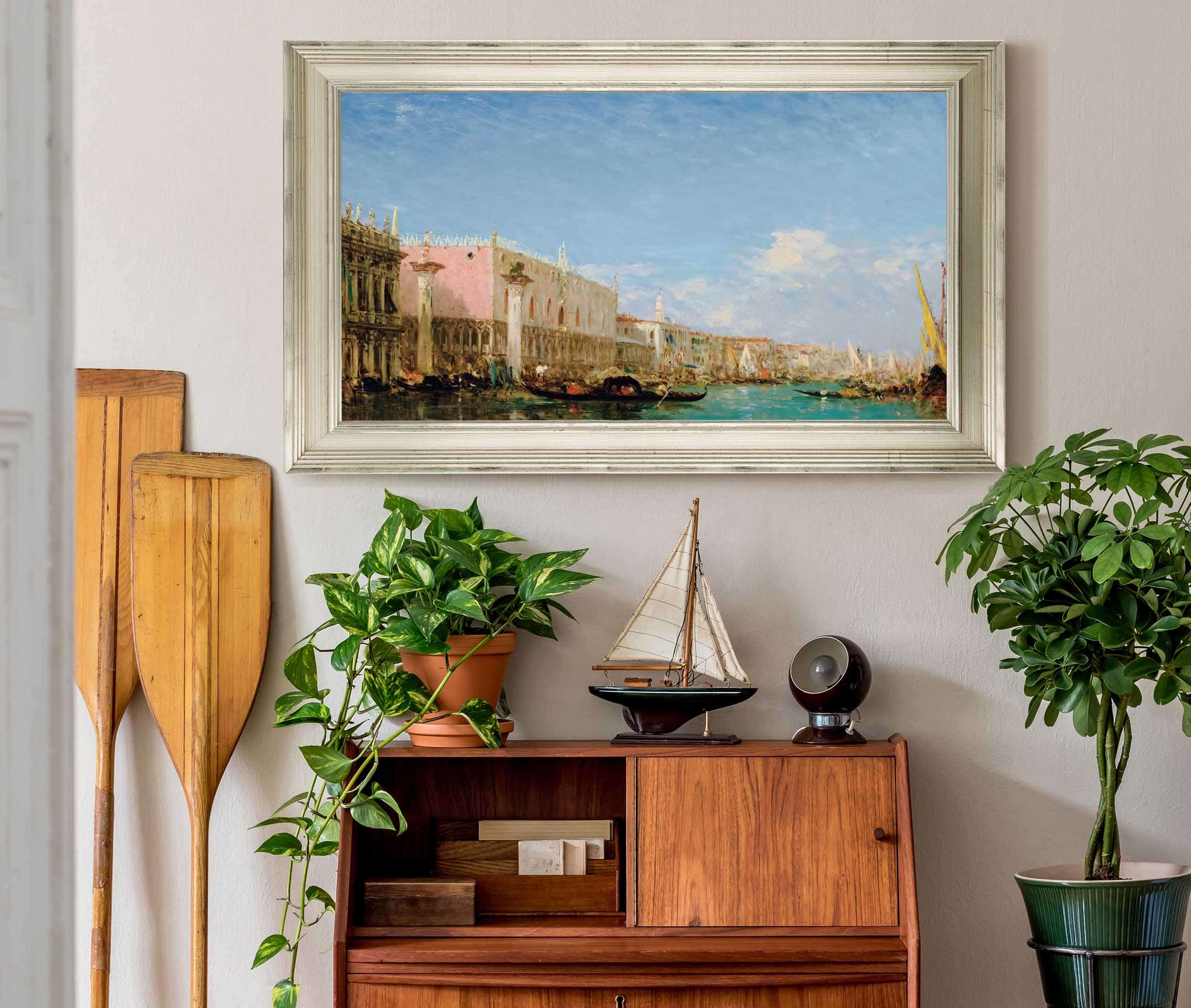 Le Quai Des Esclaves Venise by Felix Ziem - Image 6