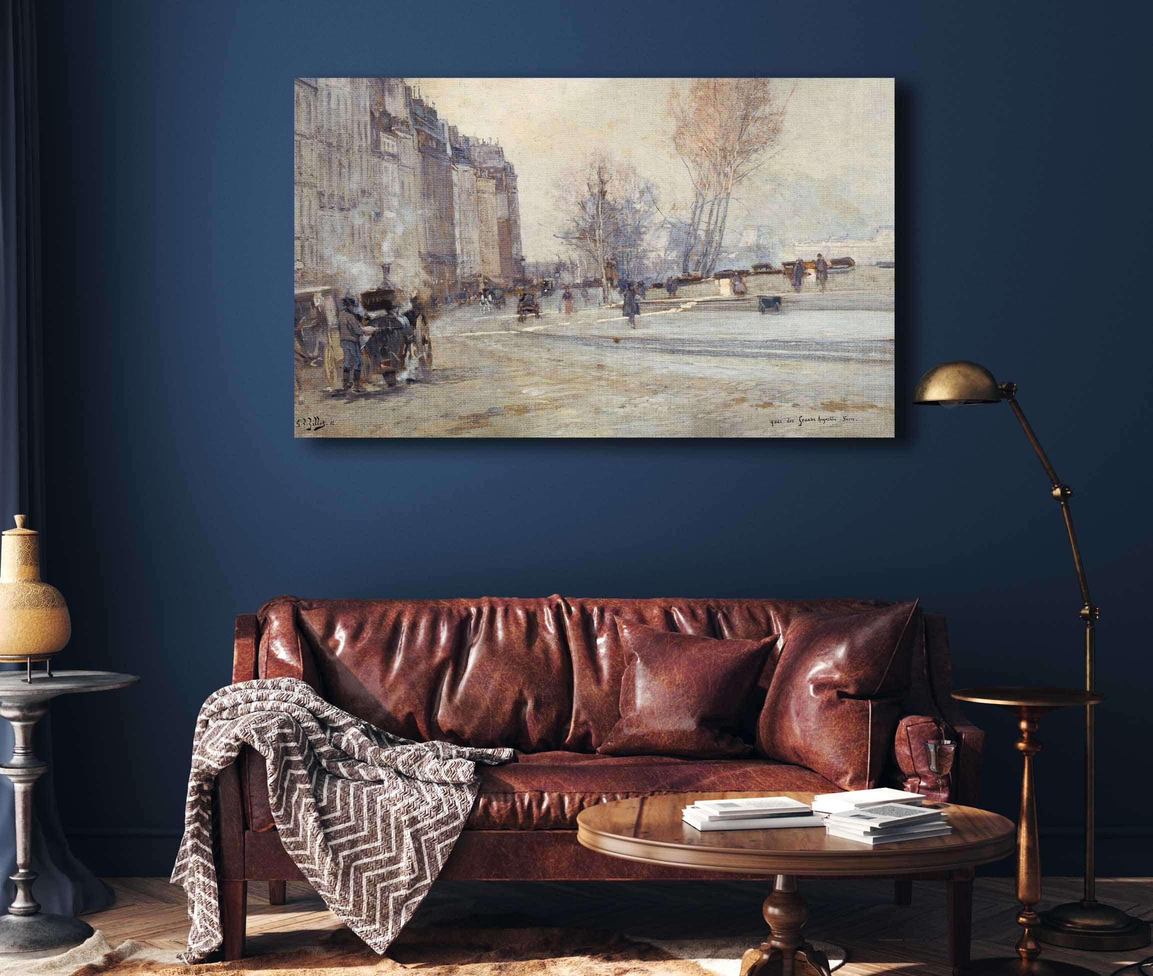 Le Quai Des Grands Augustins by Georges Jules Victor Clairin - Image 4