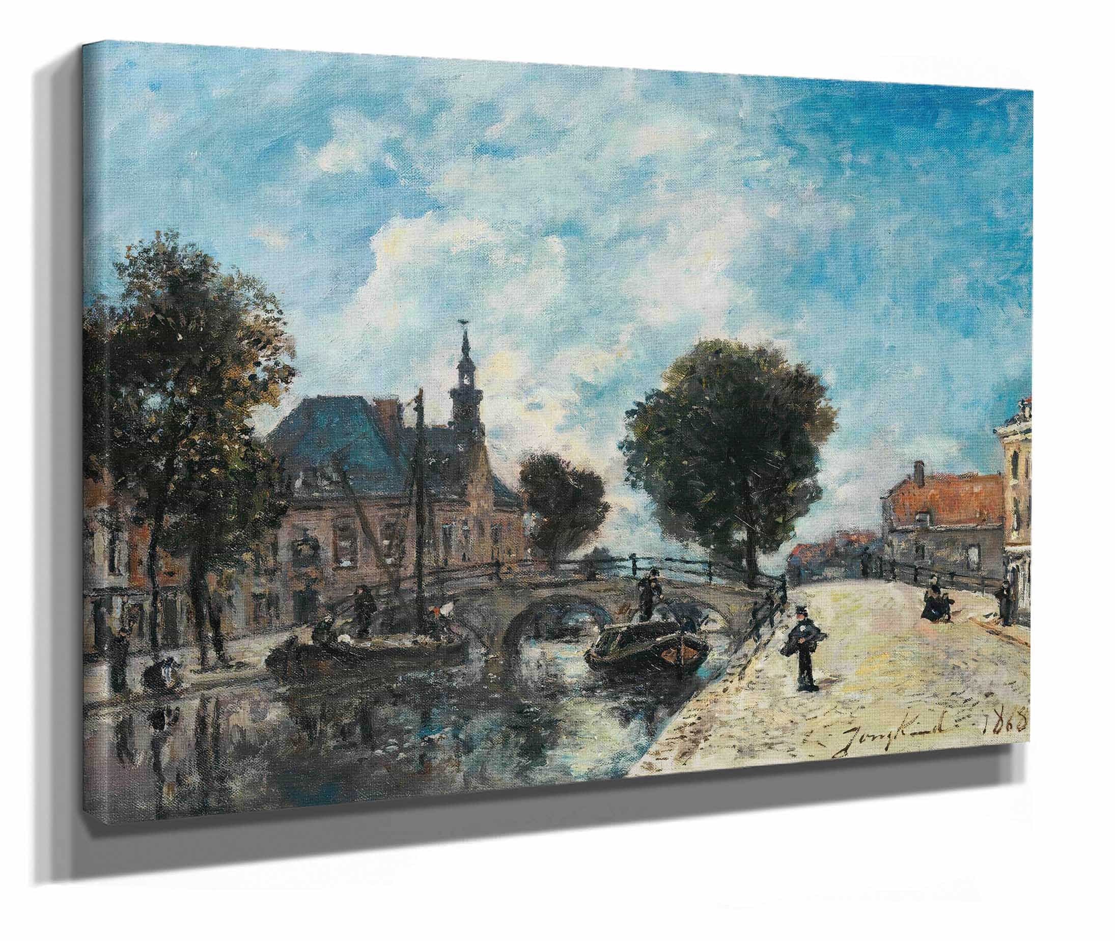 Le Spui A La Haye by Johan Barthold Jongkind - Image 2
