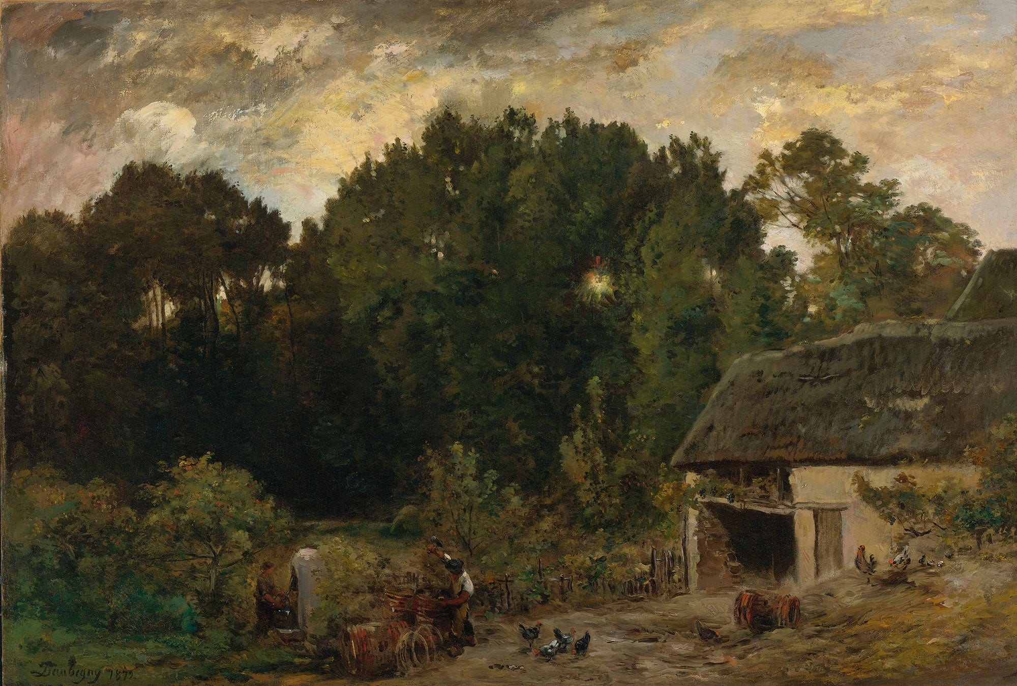Le Tonnelier by Charles Francois Daubigny