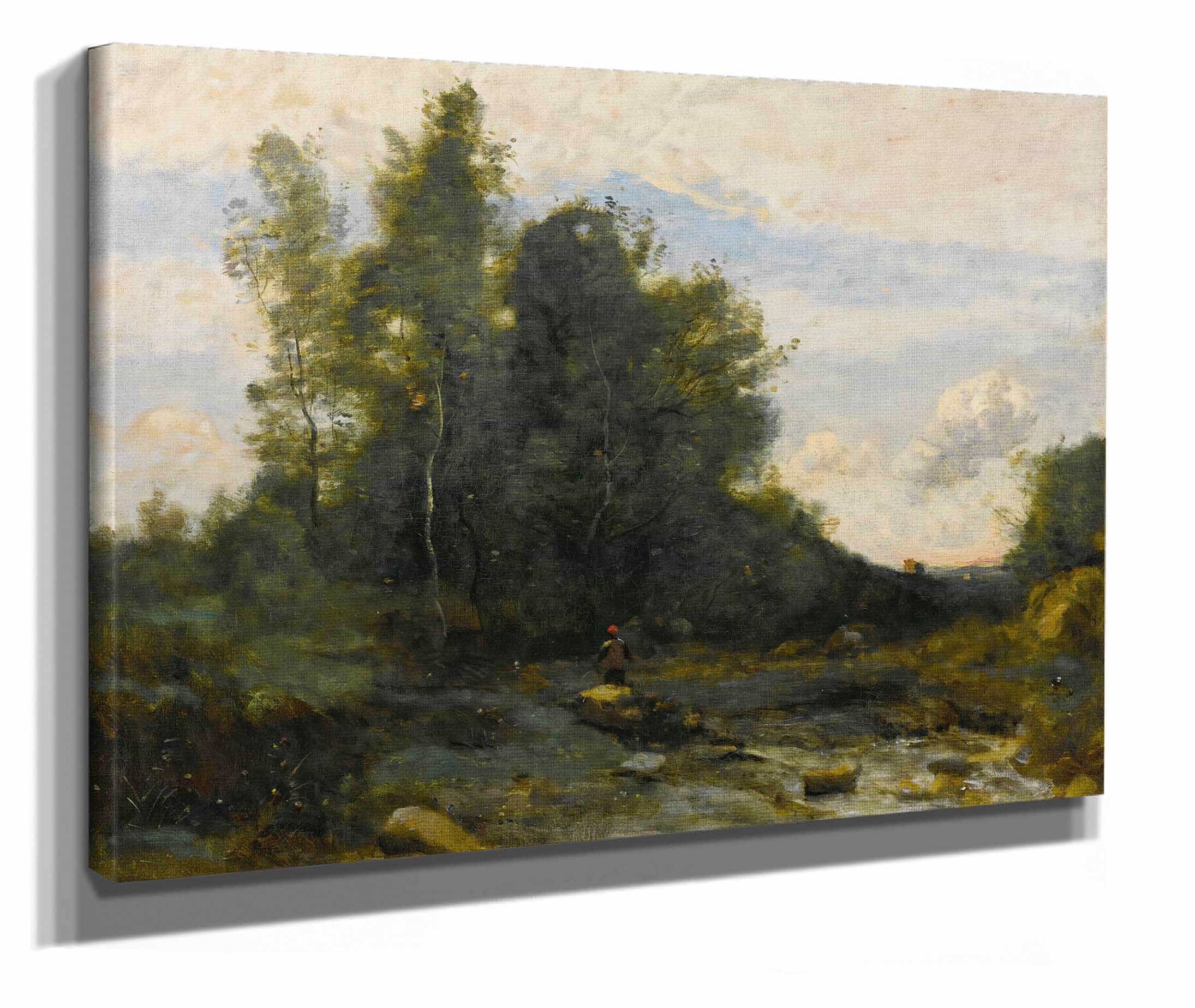 Le Torrent Pierreux Crepuscule by Jean Baptiste Camille Corot - Image 4