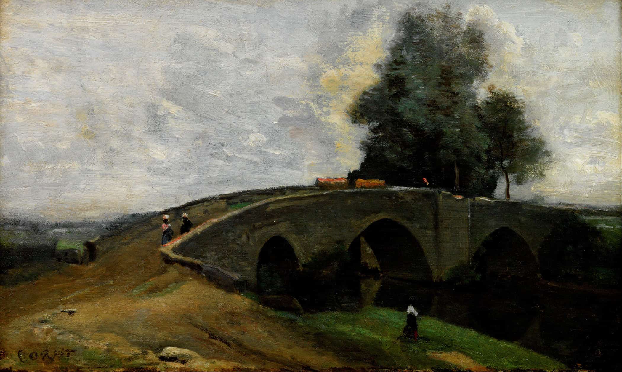 Le Vieux Pont by Jean Baptiste Camille Corot - Image 2