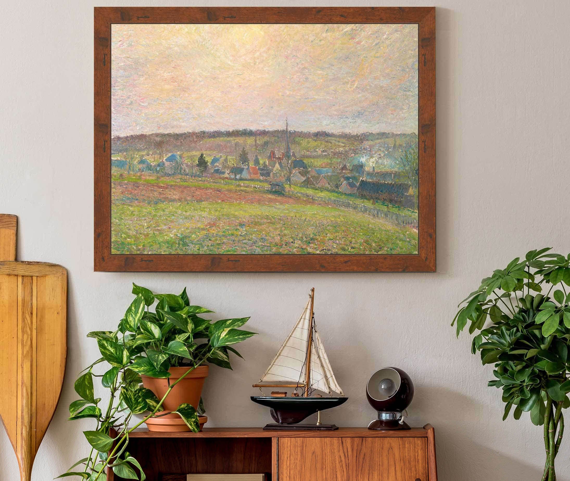 Le Village Deragny The Village Of Eragny by Camille Pissarro - Image 3