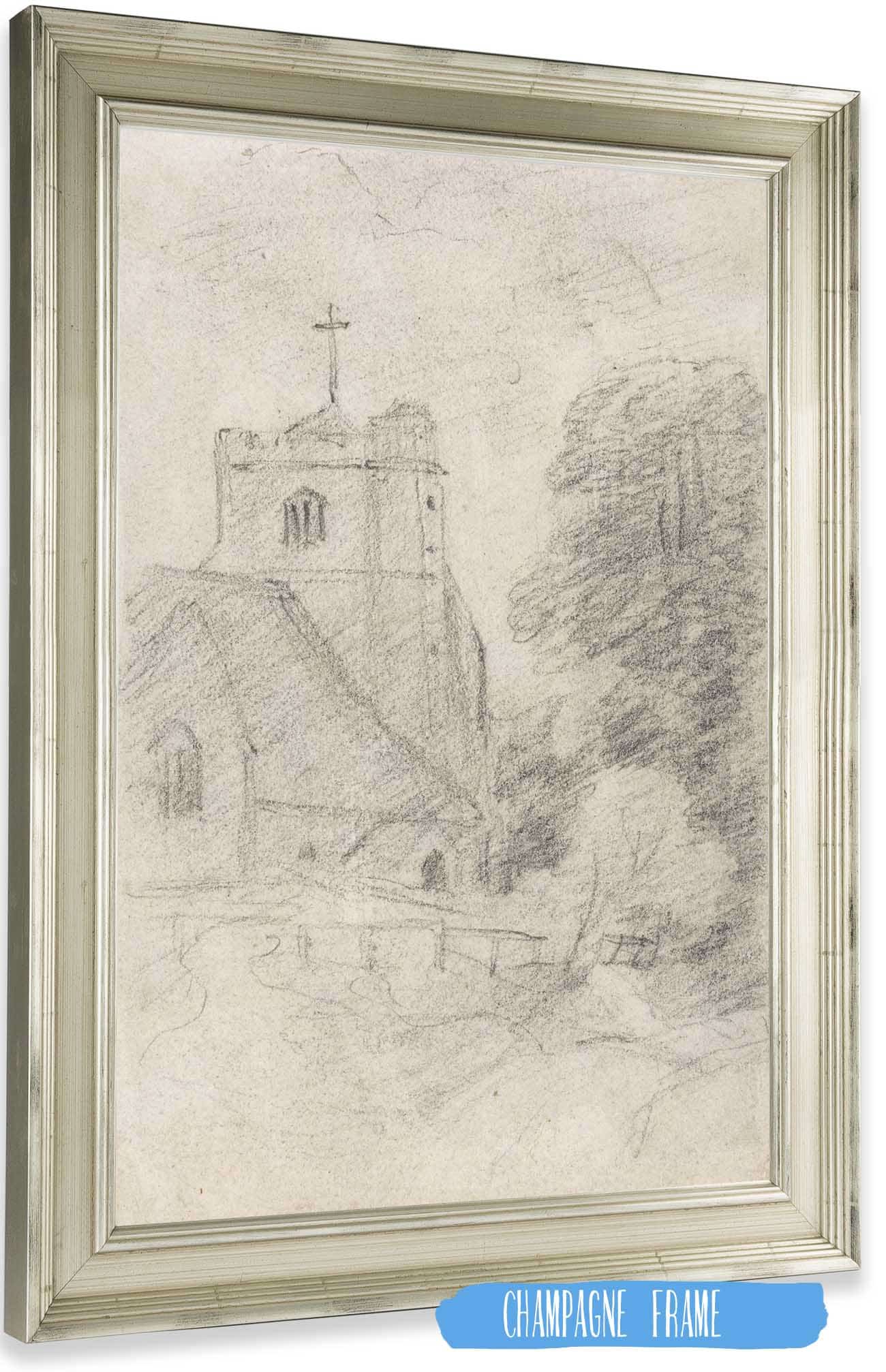 Leatherhead Church Near Epsom From The Northeast by John Constable