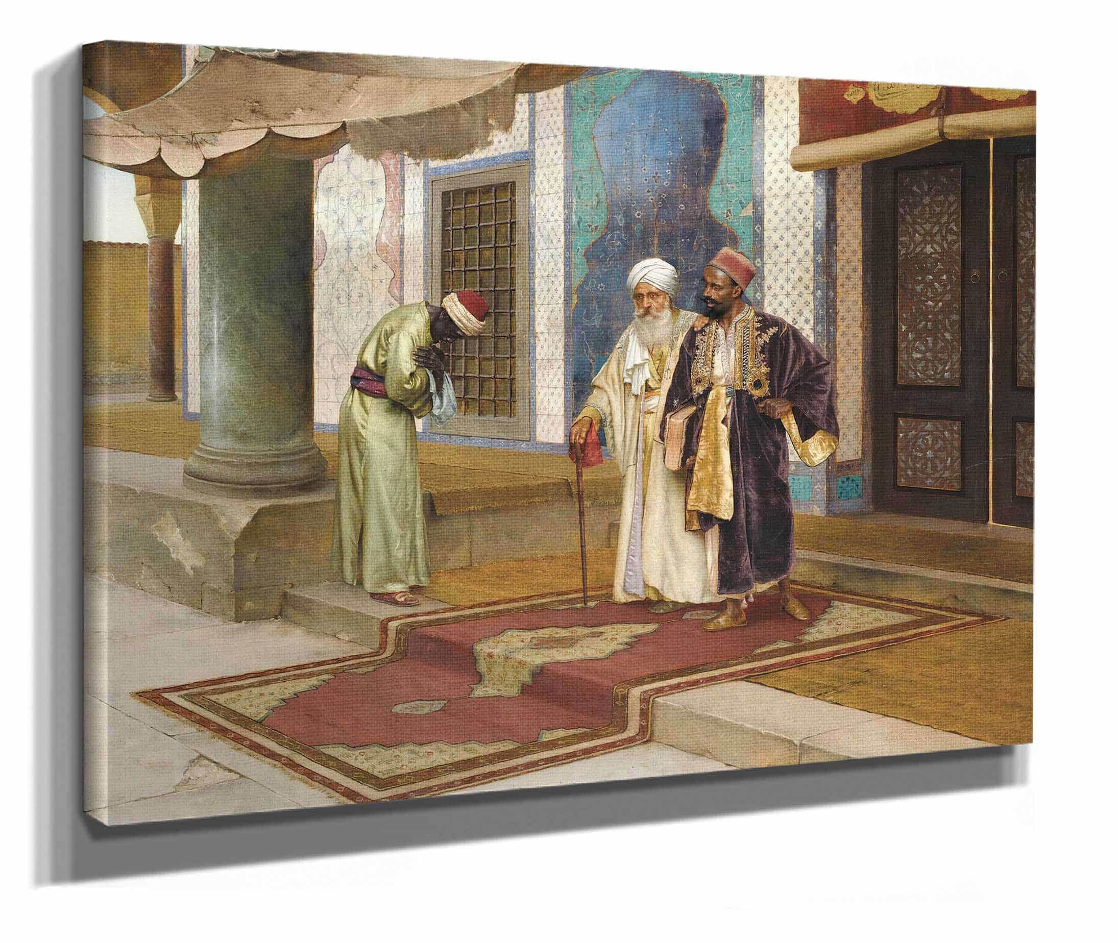 Leaving The Mosque by Rudolf Ernst - Image 2
