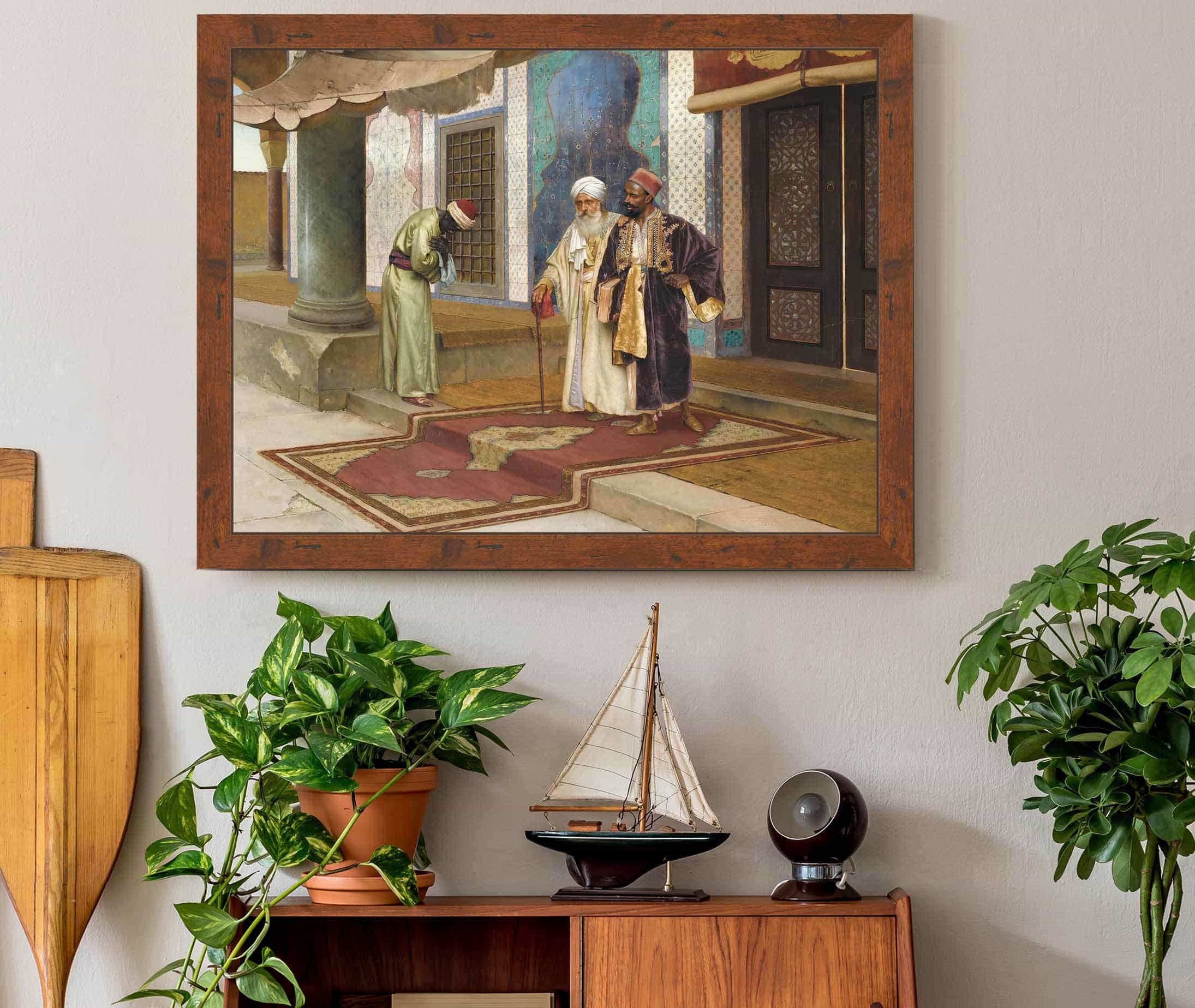Leaving The Mosque by Rudolf Ernst - Image 3