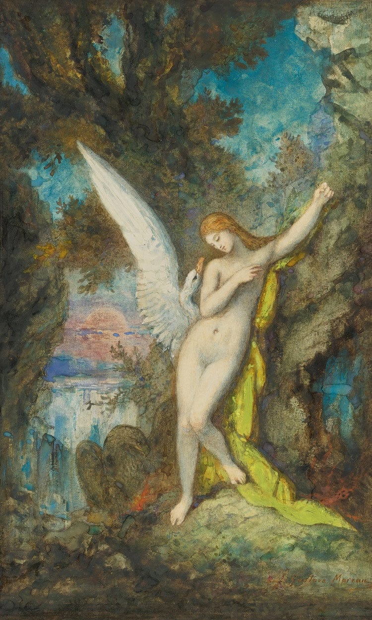 Leda And The Swan 1882 By Gustave Moreau - Image 6
