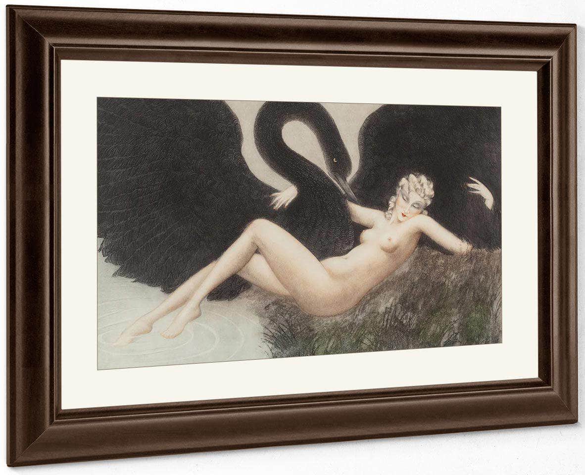 Leda And The Swan 1934 By Louis Icart - Image 5