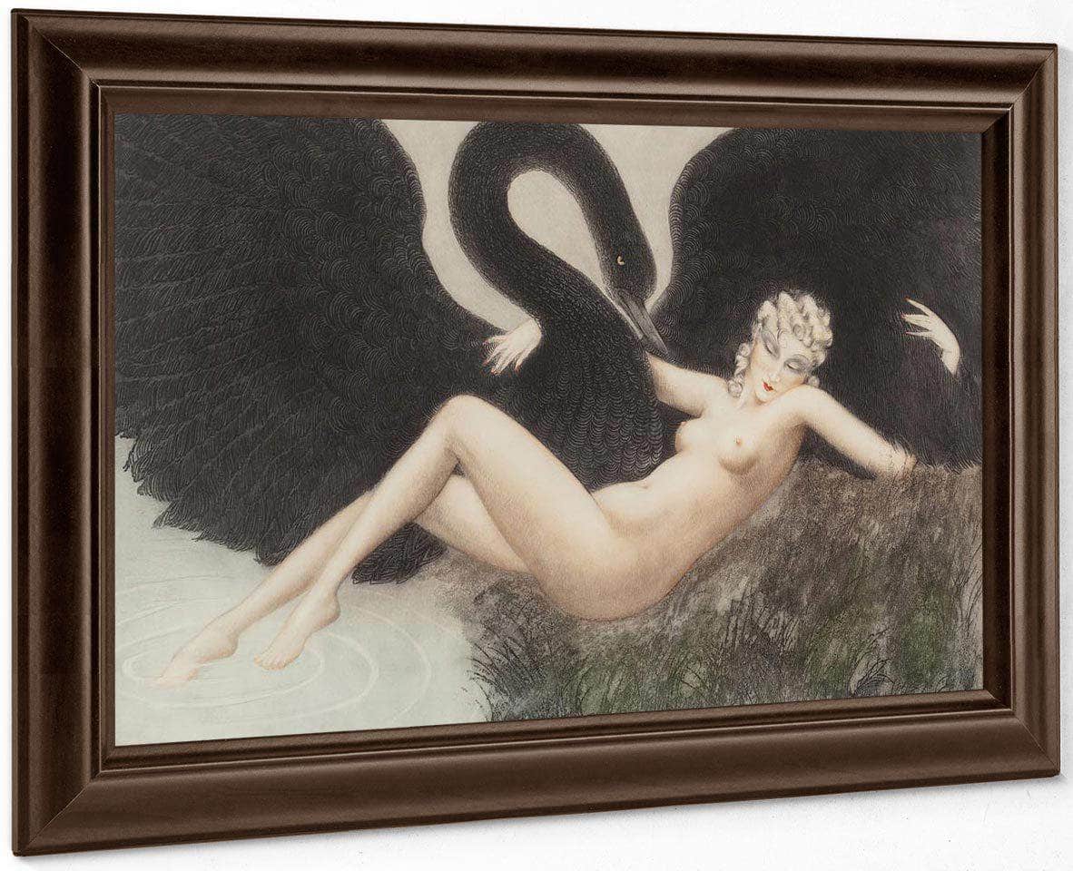 Leda And The Swan 1934 By Louis Icart - Image 6