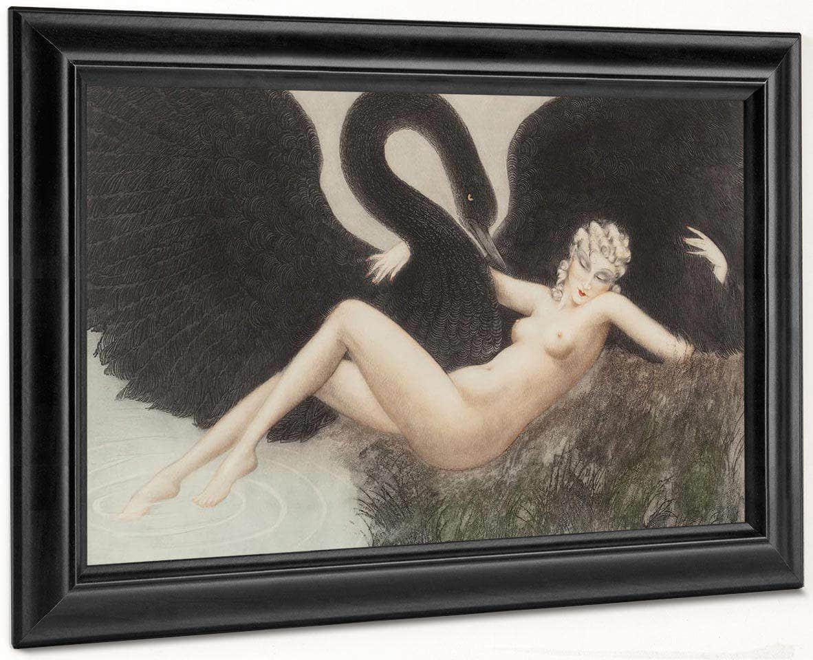 Leda And The Swan 1934 By Louis Icart - Image 8