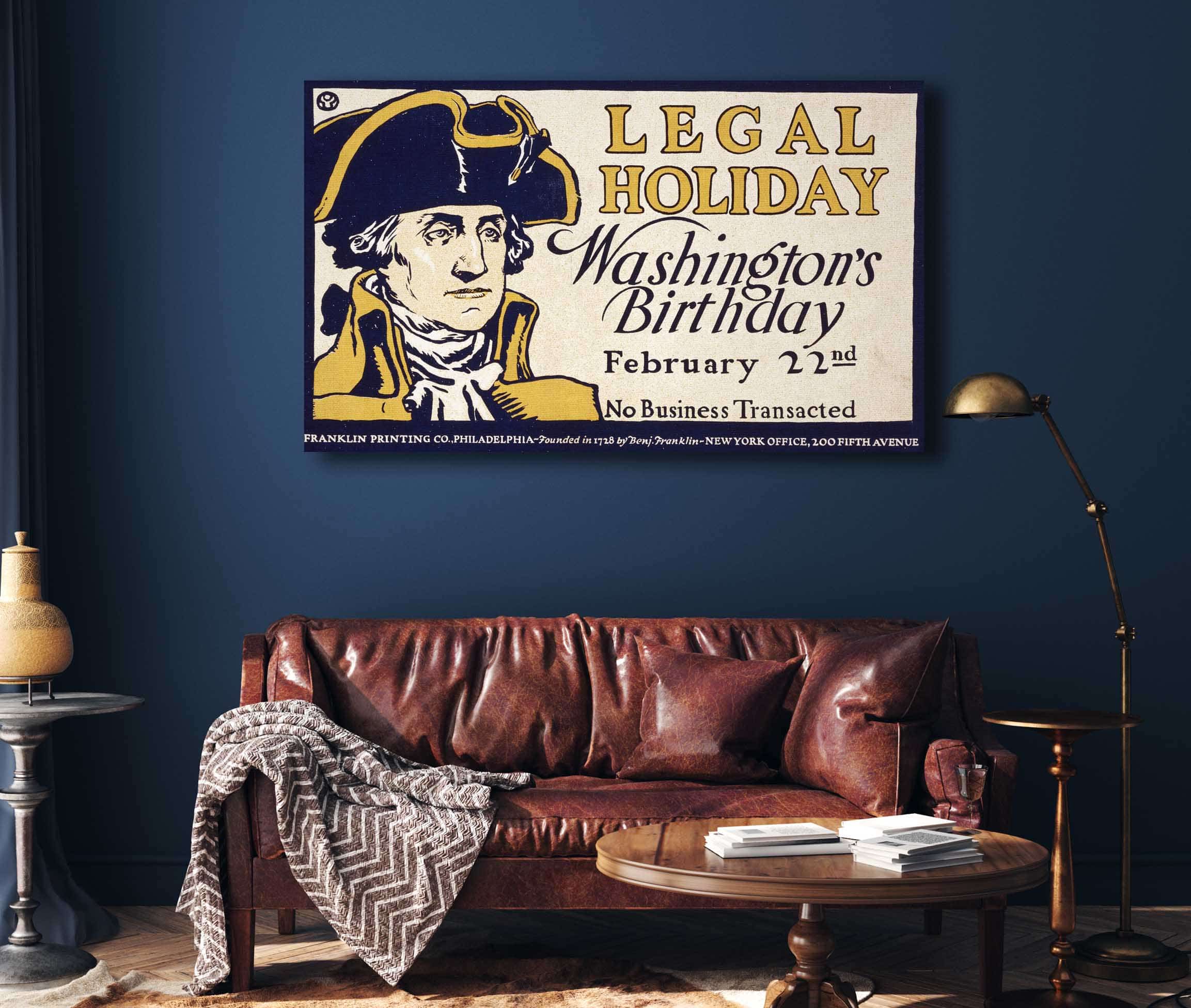Legal Holiday Washingtons Birthday February Nd No Business Transacted by Edward Penfield - Image 4