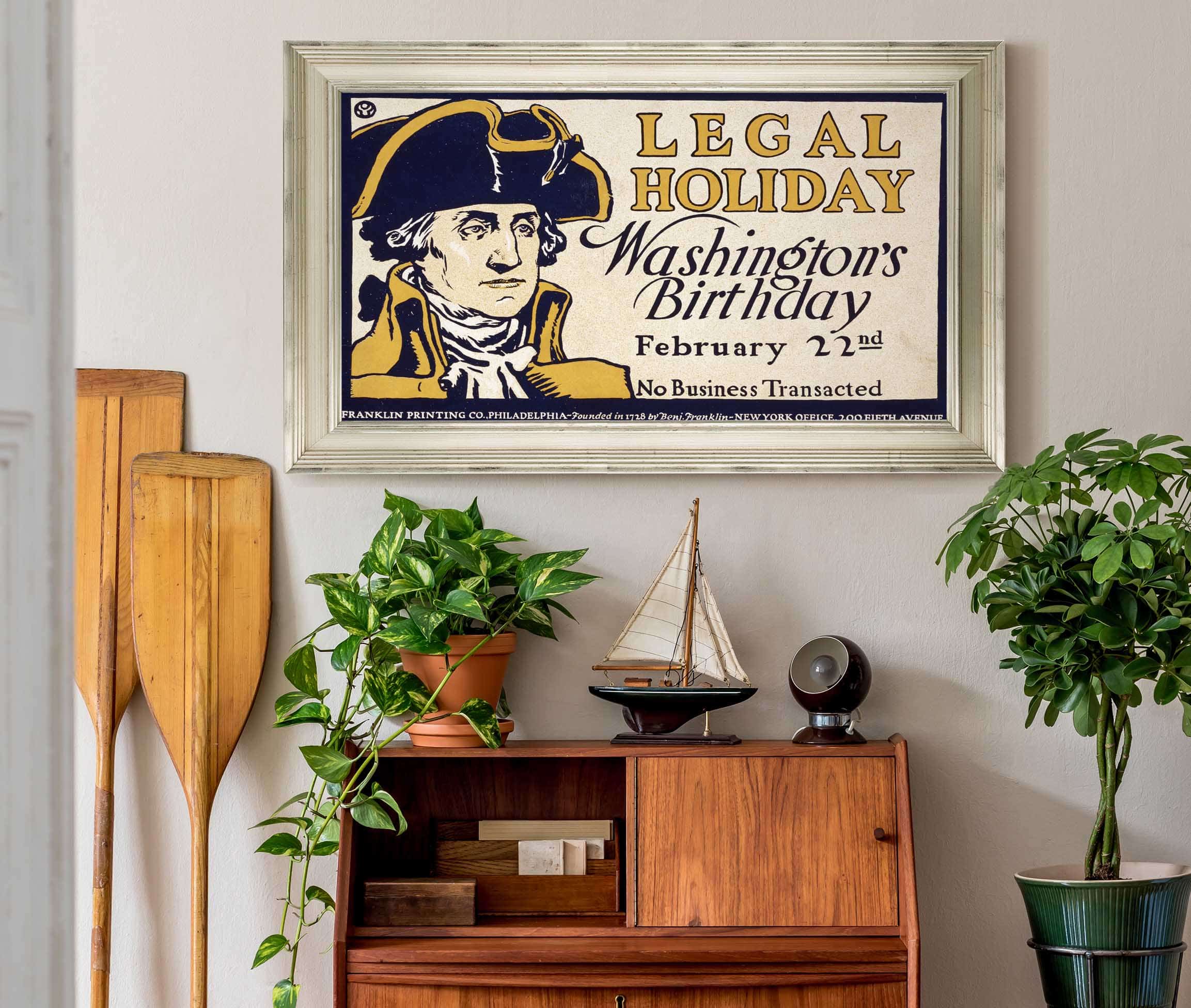 Legal Holiday Washingtons Birthday February Nd No Business Transacted by Edward Penfield - Image 6