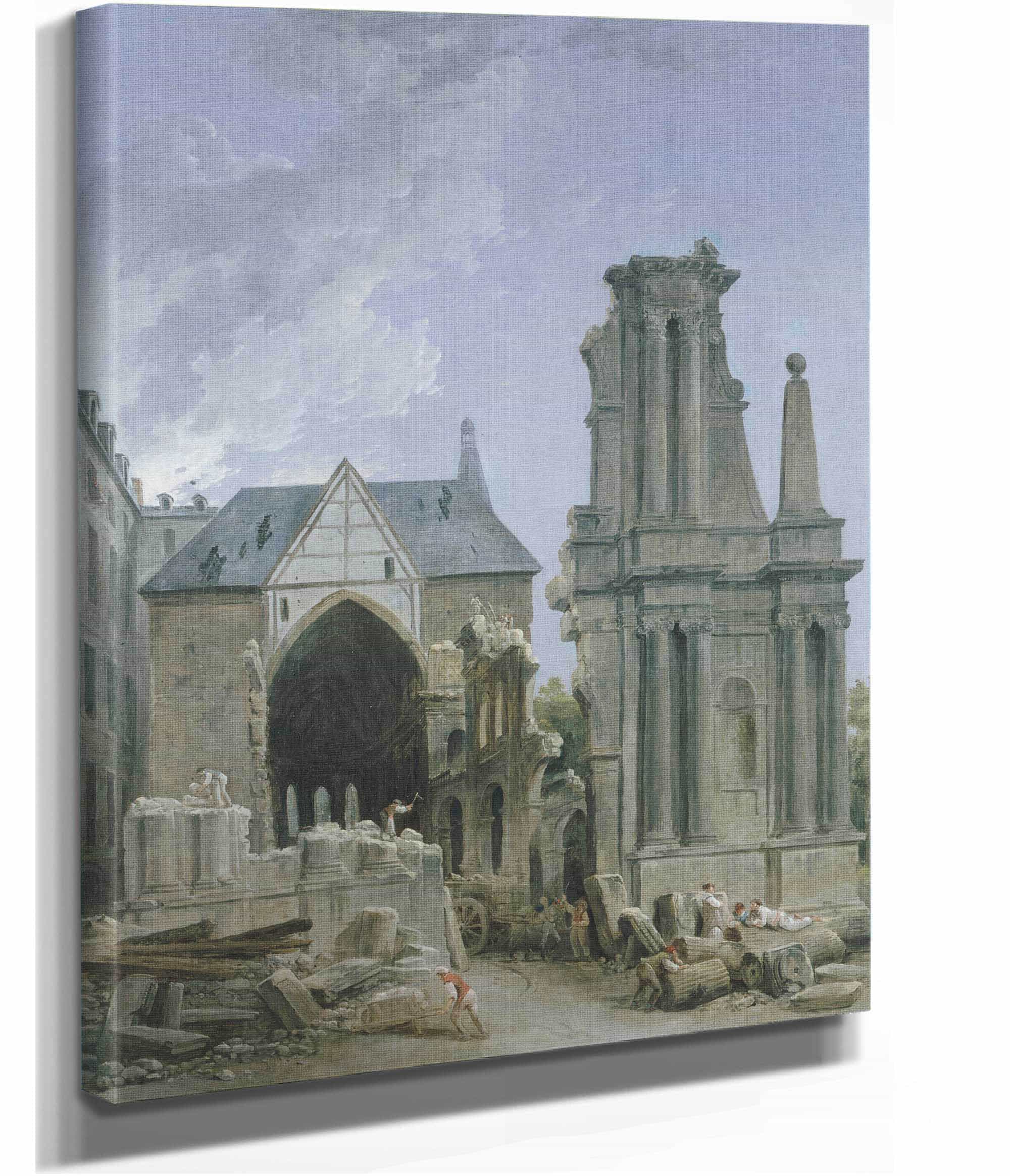Leglise Des Feuillants En Demolition by Hubert Robert - Image 2