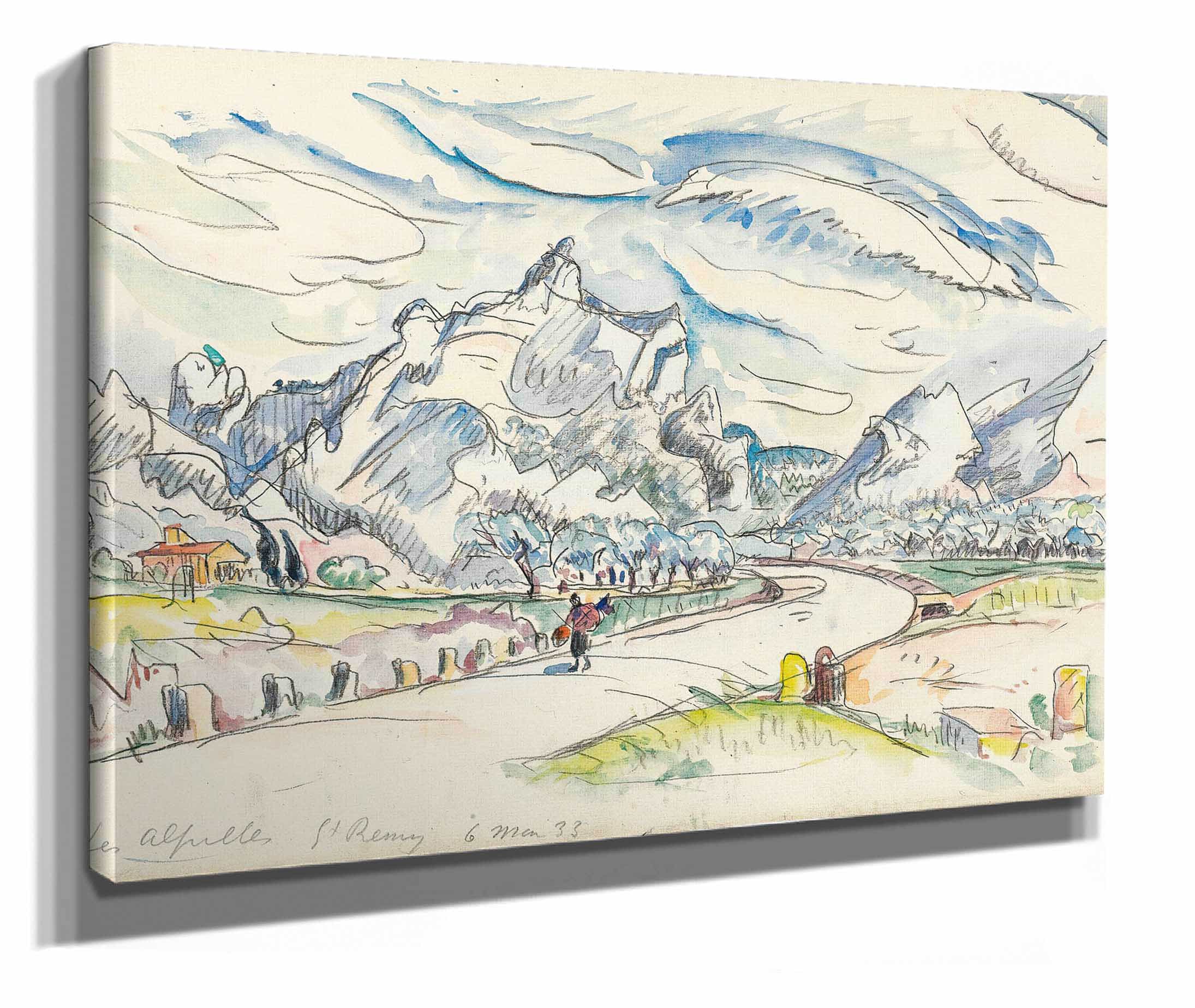 Les Alpilles Vue Depuis Saint Remy De Provence by Paul Signac - Image 2
