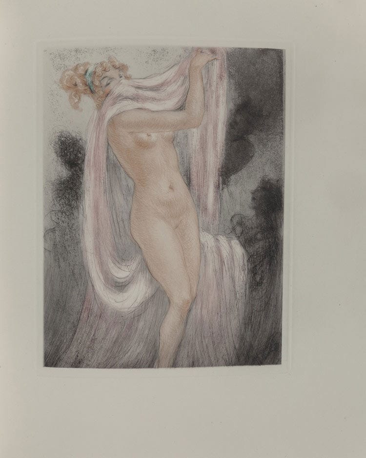 Les Amours De Psyche Et De Cupidon By Jean De La Fountaine 1949 By Louis Icart - Image 5