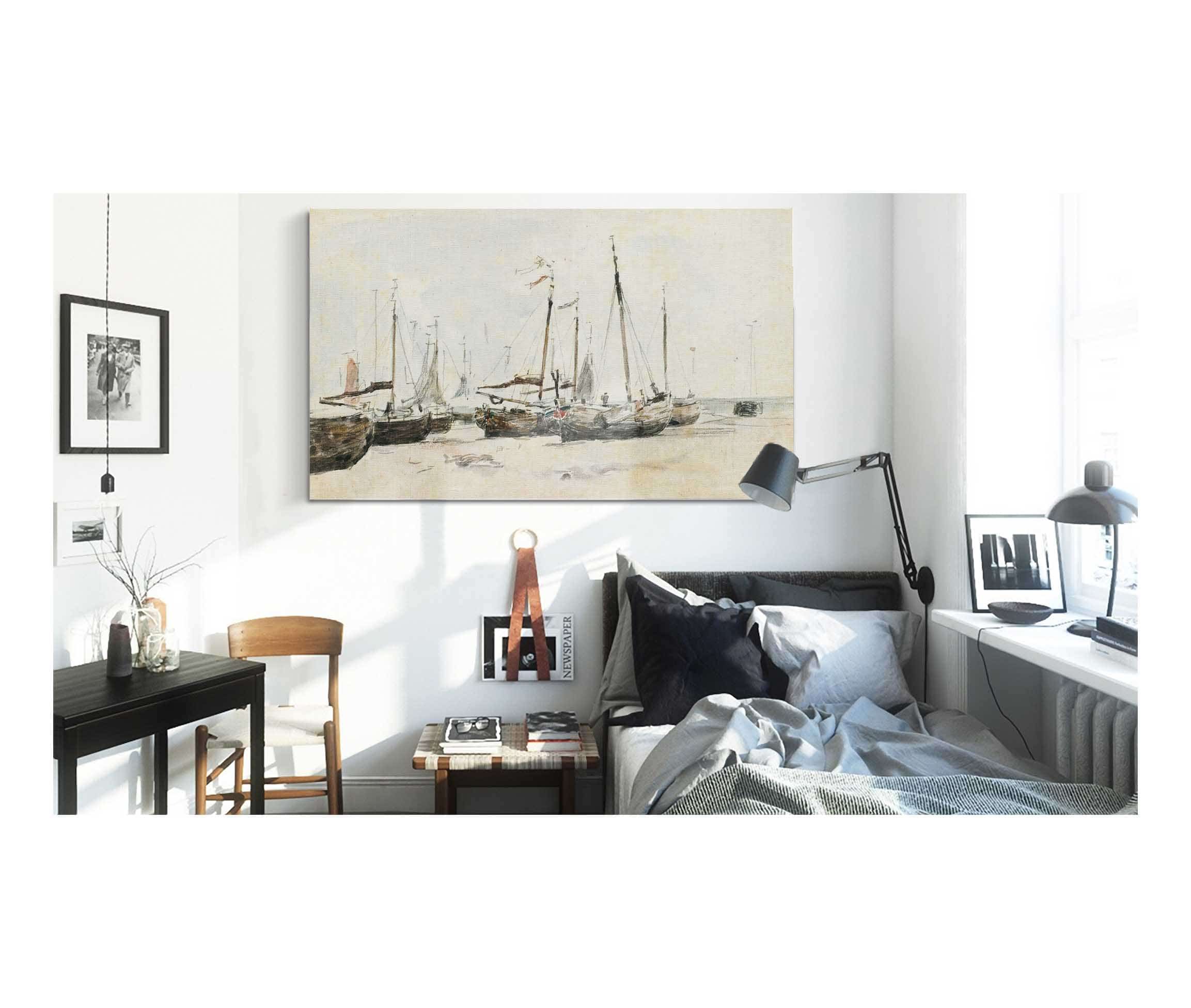 Les Bateaux by Eugene Boudin - Image 3