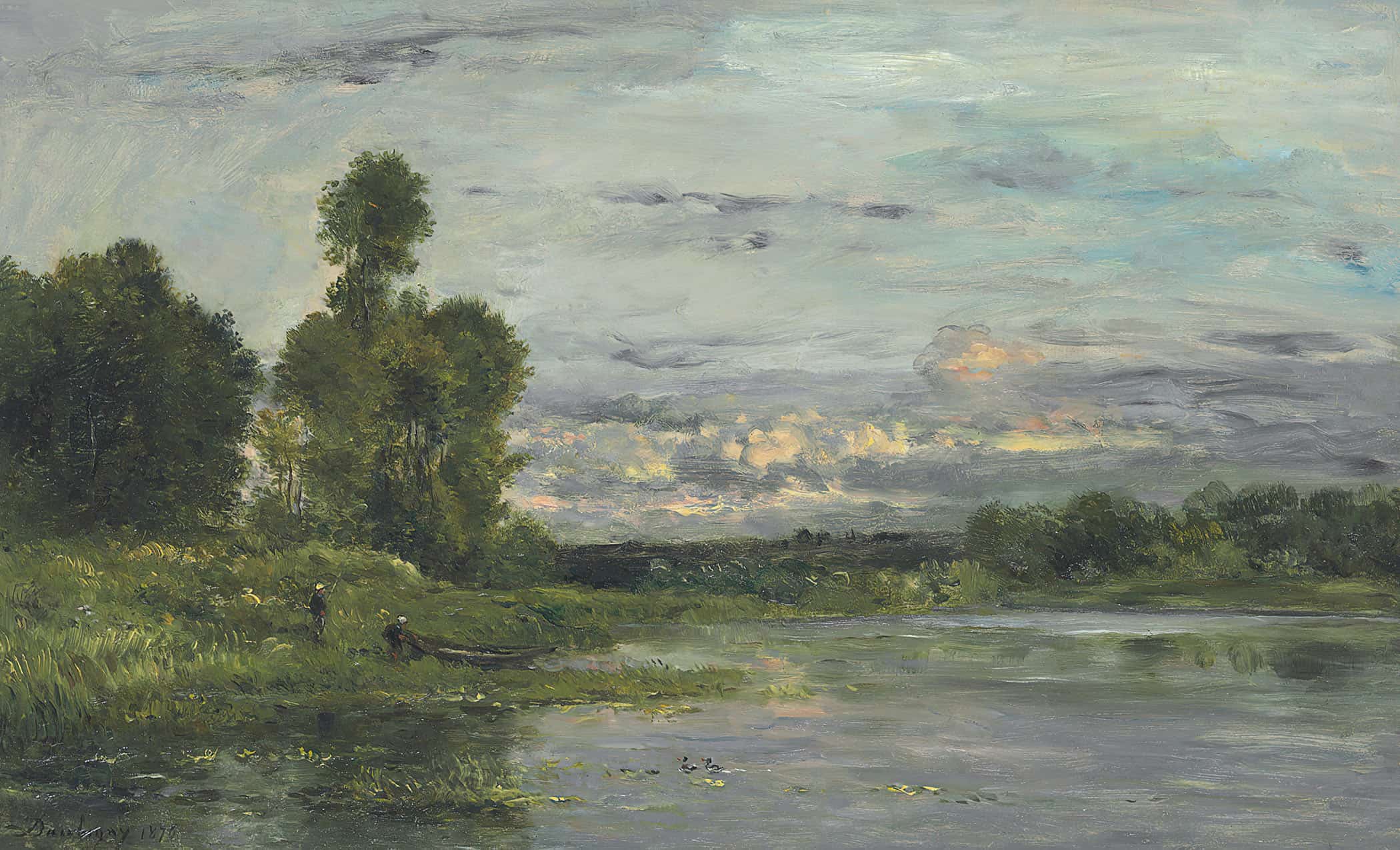 Les Bords De Loise by Charles Francois Daubigny - Image 2
