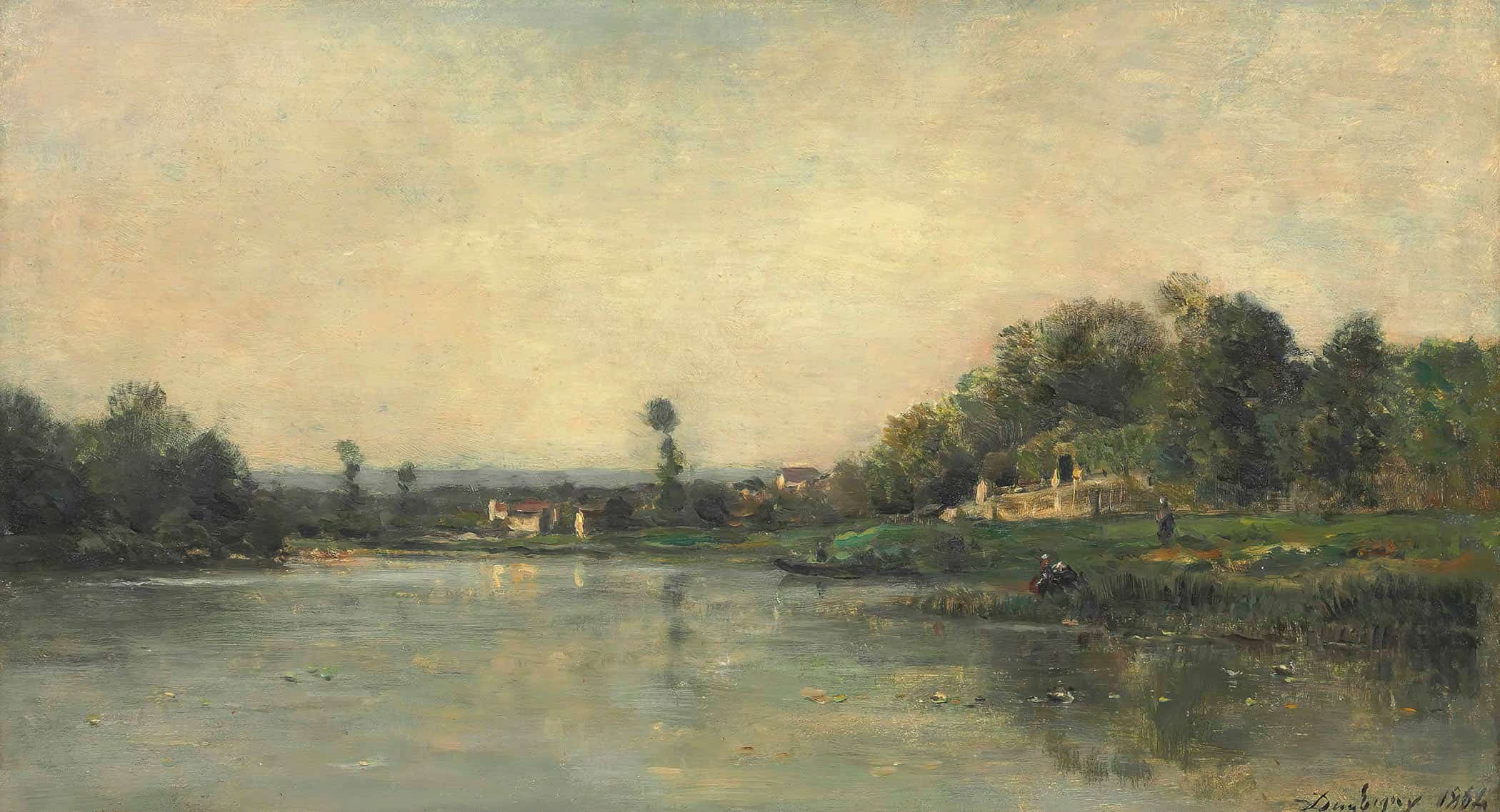 Les Bords De Loise by Charles Francois Daubigny - Image 8