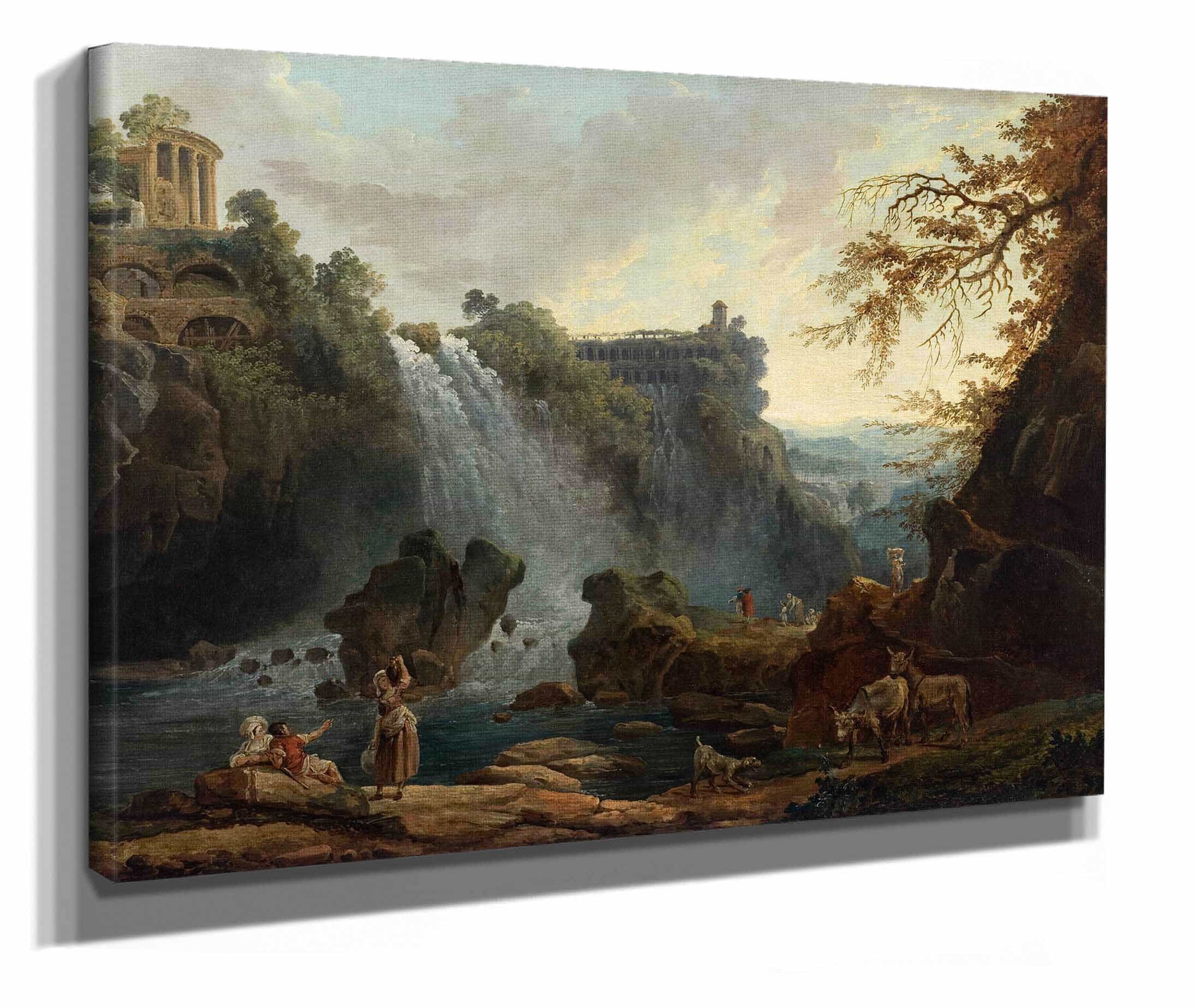 Les Cascatelles De Tivoli by Hubert Robert - Image 2