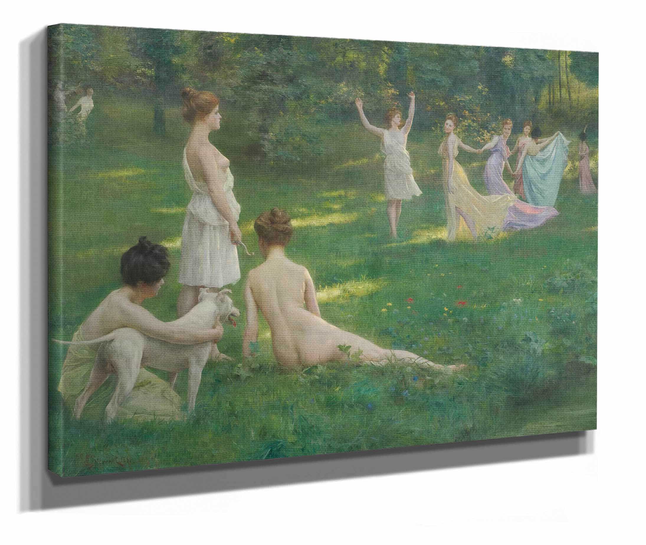 Les Chasseuresses by Julius Leblanc Stewart - Image 2