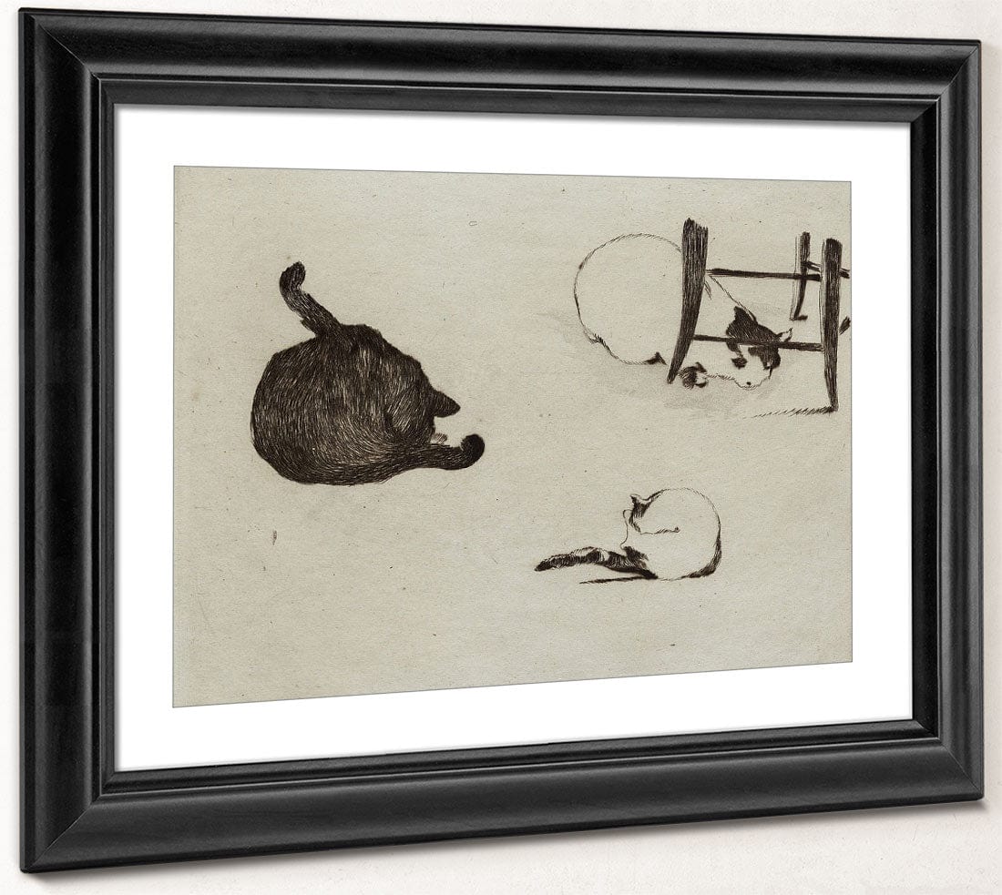Les Chats By Edouard Manet - Image 4