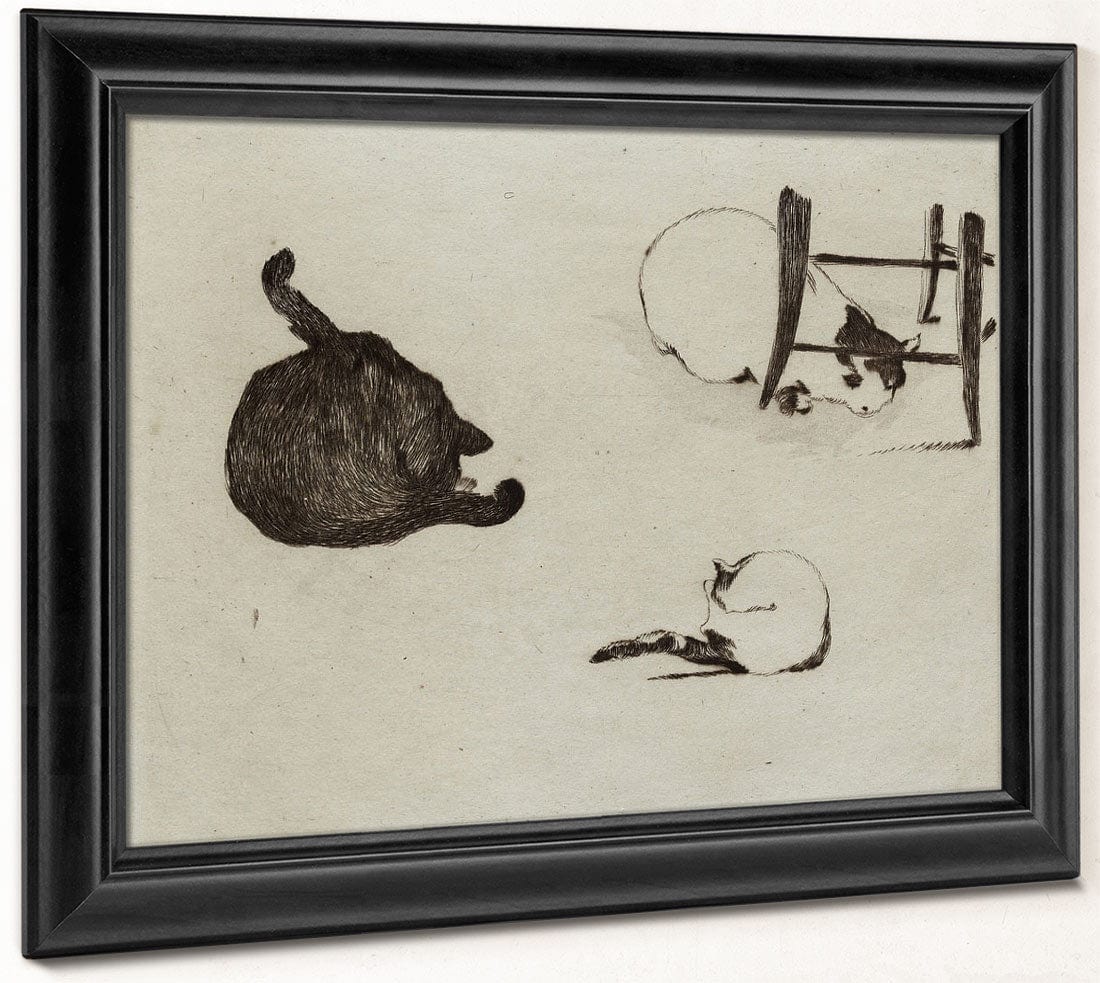 Les Chats By Edouard Manet - Image 8