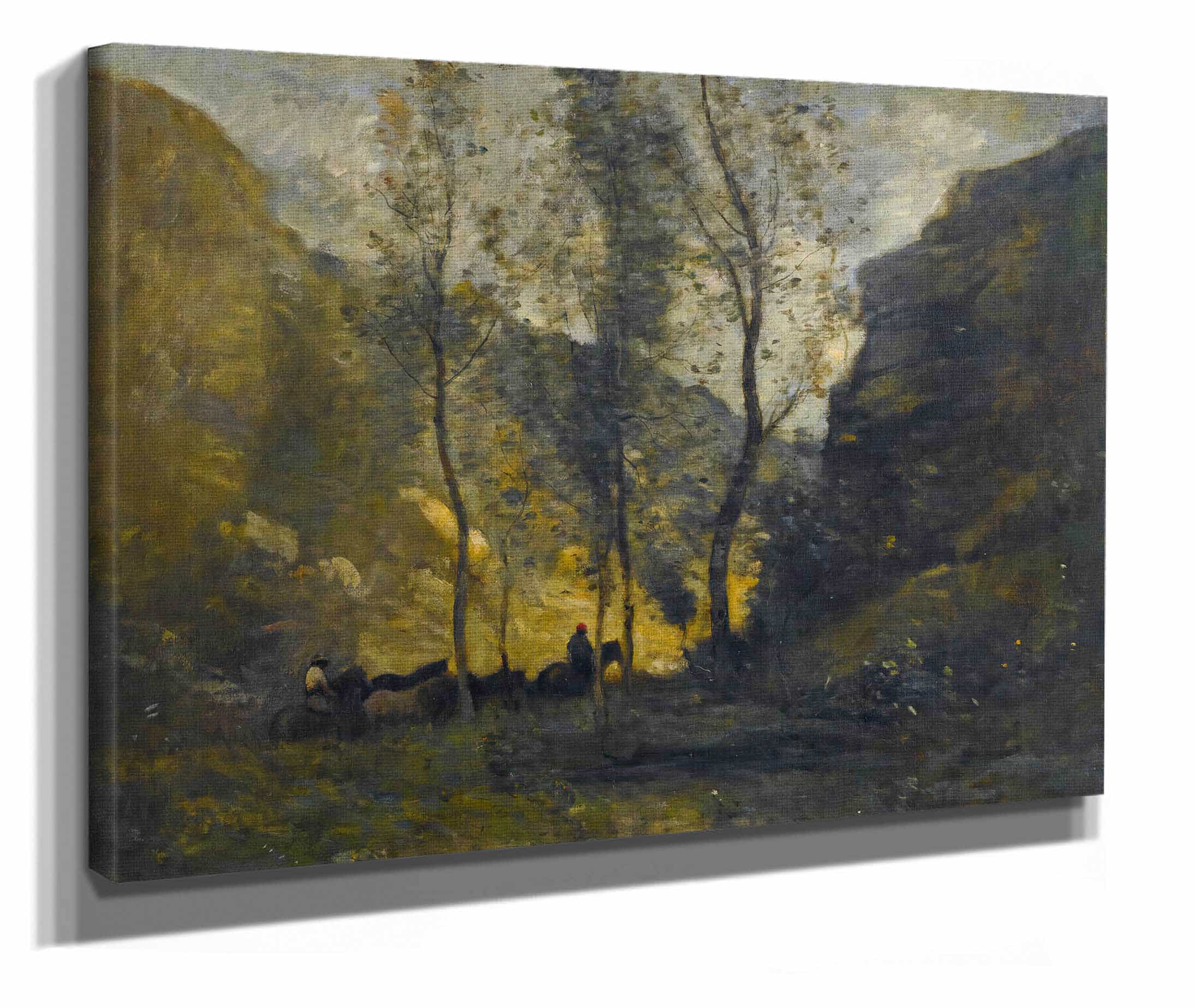 Les Contrebandiers by Jean Baptiste Camille Corot - Image 2