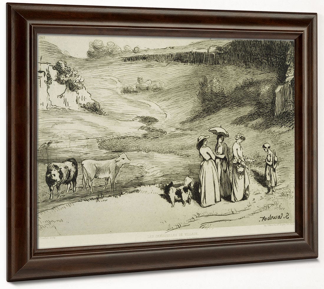 Les Demoiselles De Village By Jean Desire Gustave Courbet - Image 6