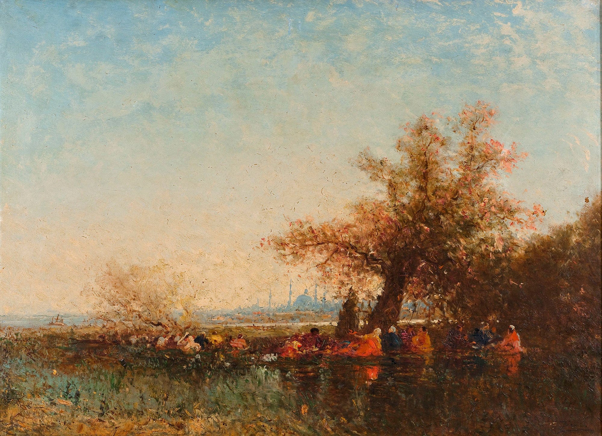 Les Eaux Douces Dasie by Felix Ziem - Image 2