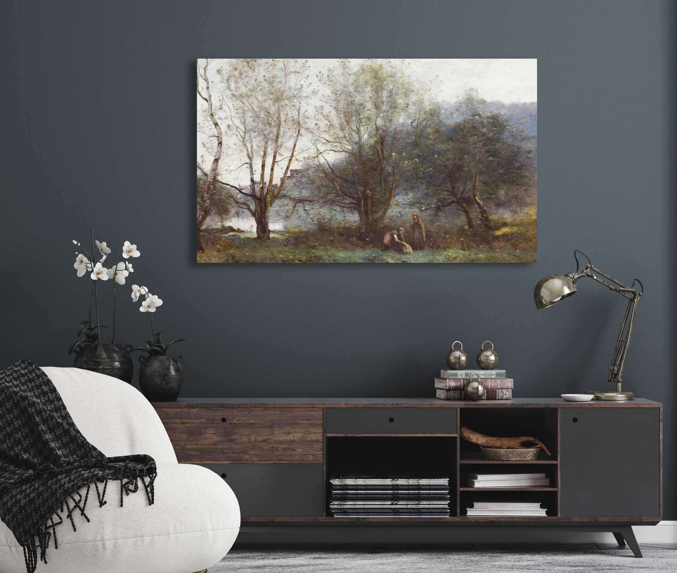 Les Etangs De Ville Davray by Jean Baptiste Camille Corot - Image 5