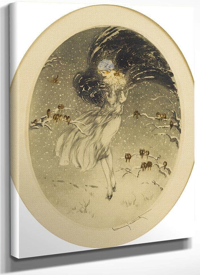 Les Frileux The Chilly Ones 1929 By Louis Icart