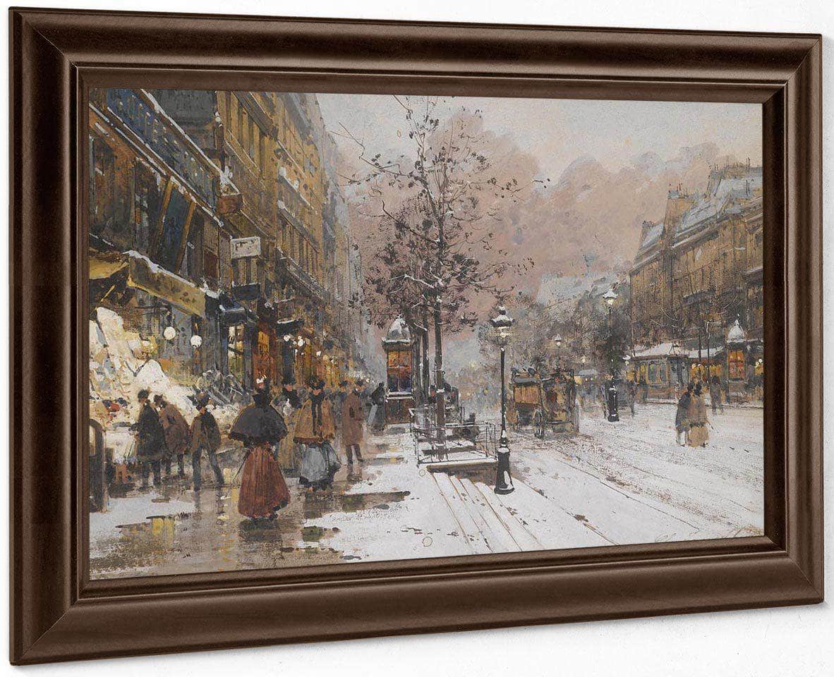 Les Grands Boulevards À Paris By Eugene Galien Laloue - Image 4