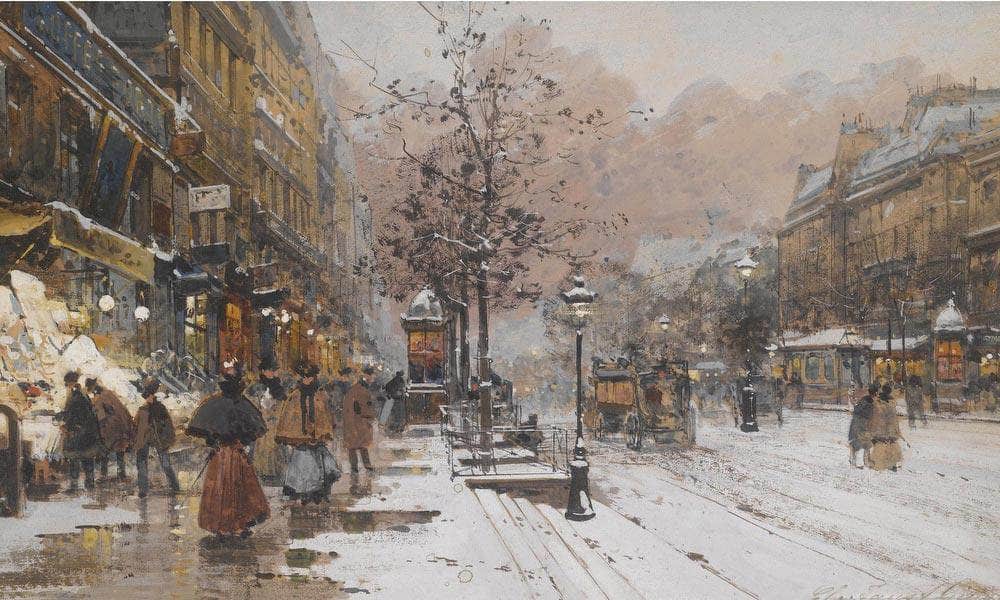 Les Grands Boulevards À Paris By Eugene Galien Laloue - Image 5