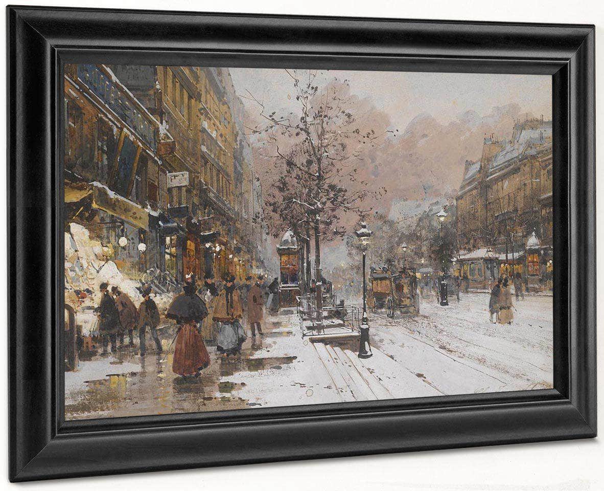 Les Grands Boulevards À Paris By Eugene Galien Laloue - Image 6