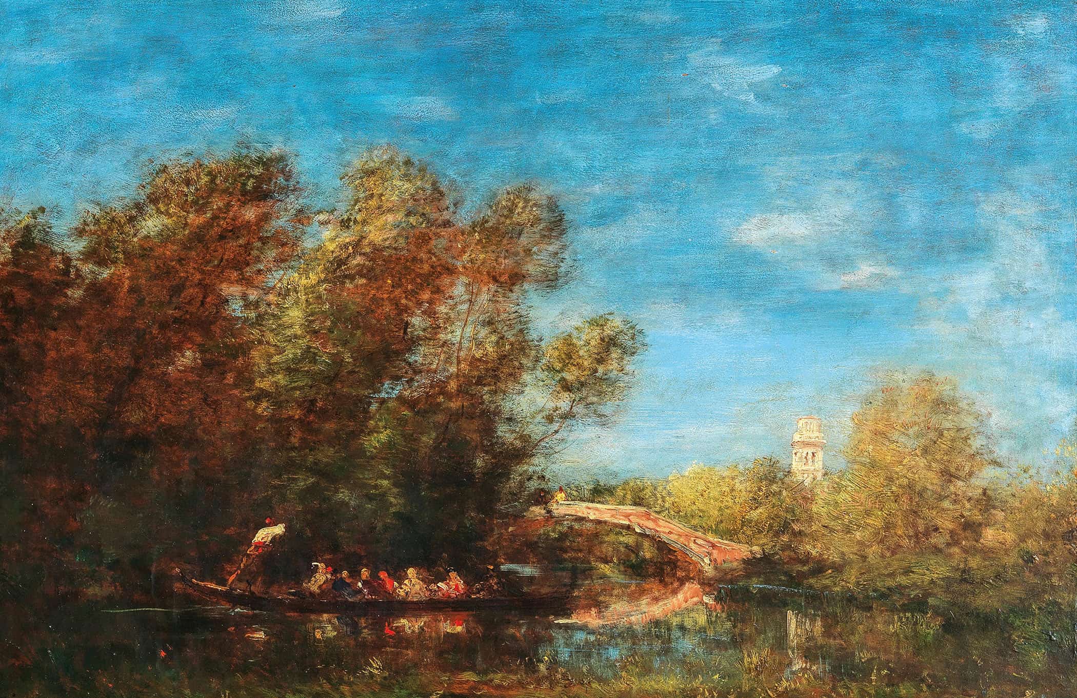 Les Jardins De Venise by Felix Ziem - Image 3