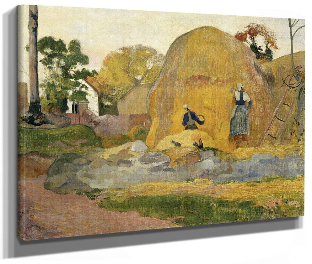 Les Meules Jaunes Ou La Moisson Blonde By Paul Gauguin