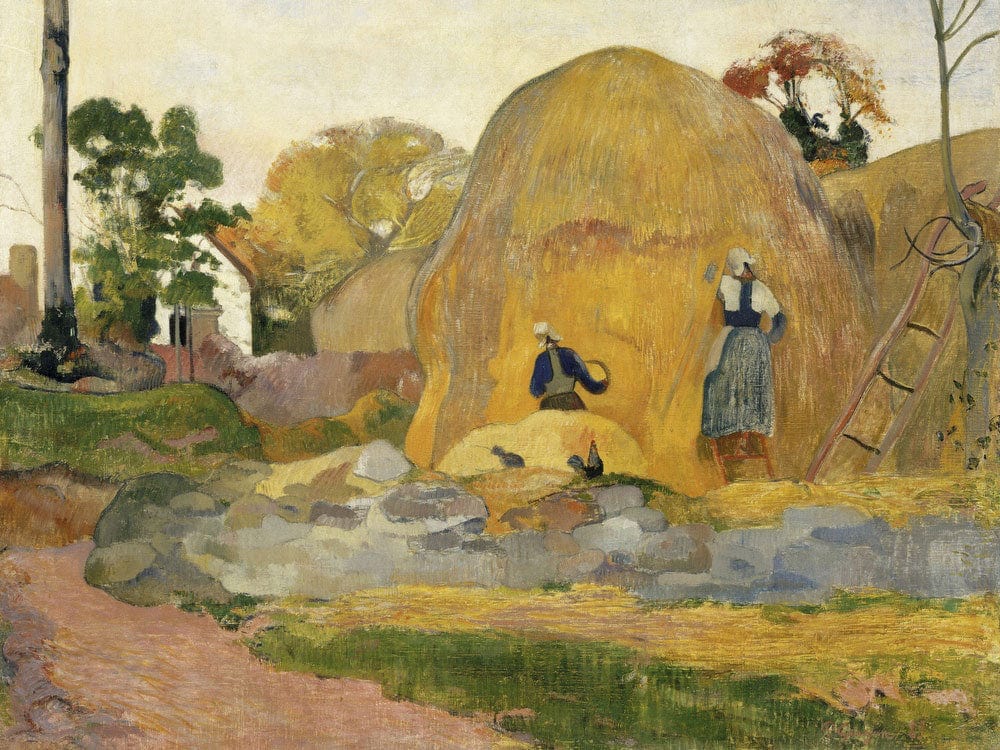 Les Meules Jaunes Ou La Moisson Blonde By Paul Gauguin - Image 5