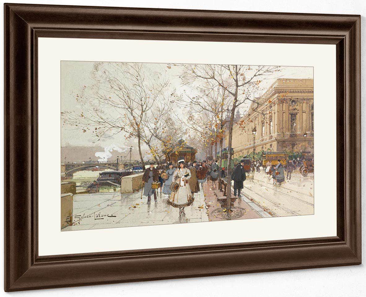 Les Quais Du Louvre By Eugene Galien Laloue - Image 5
